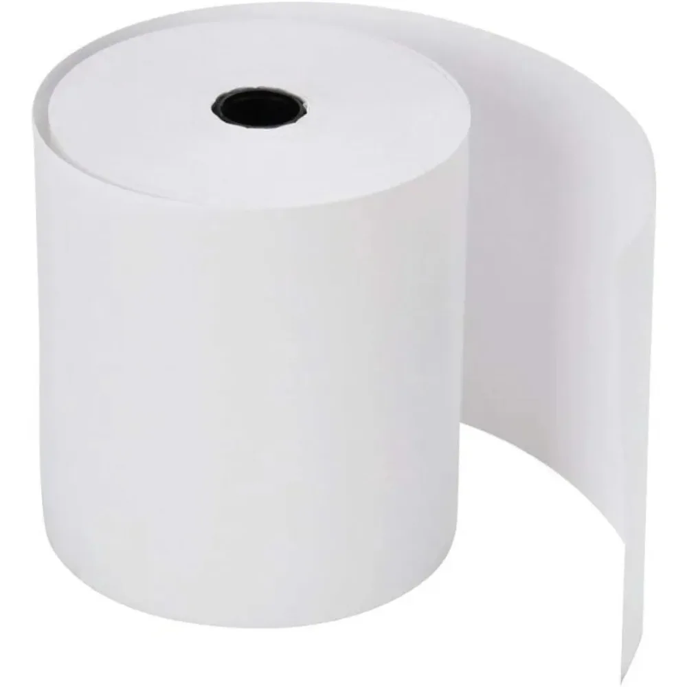 (50 rollos) 3 rollos de recibos de papel térmico de 1/8 x 230 (55 GSM - Núcleo de panal) Se adapta a todas las impresoras de cajas registradoras POS