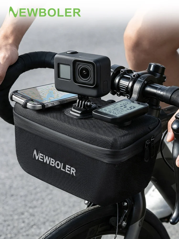 AliExpress NEWBOLER Multifunctional 4IN1 Bike Front Bag Waterproof Cycling Head Bag EVA Hard Shell Bike Handlebar Bag Cycling Accessories