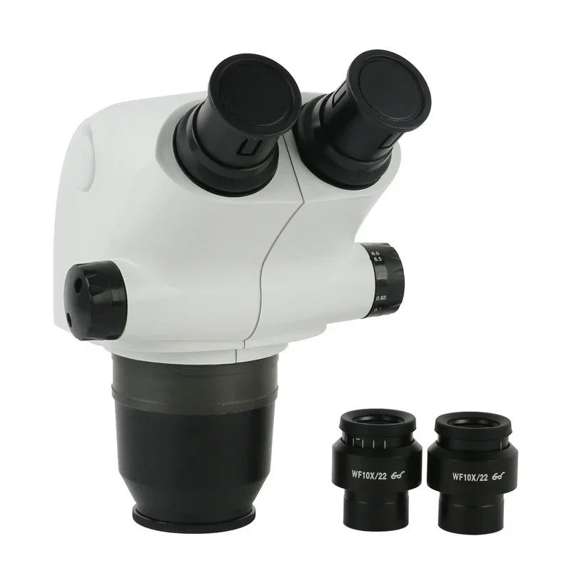 6.5X-65X 3.25X-130X Binocular Stereo Zoom Microscope Lab Microscope Lens + 0.5x 2.0x 1X Auxiliary Lens For Phone PCB Repair