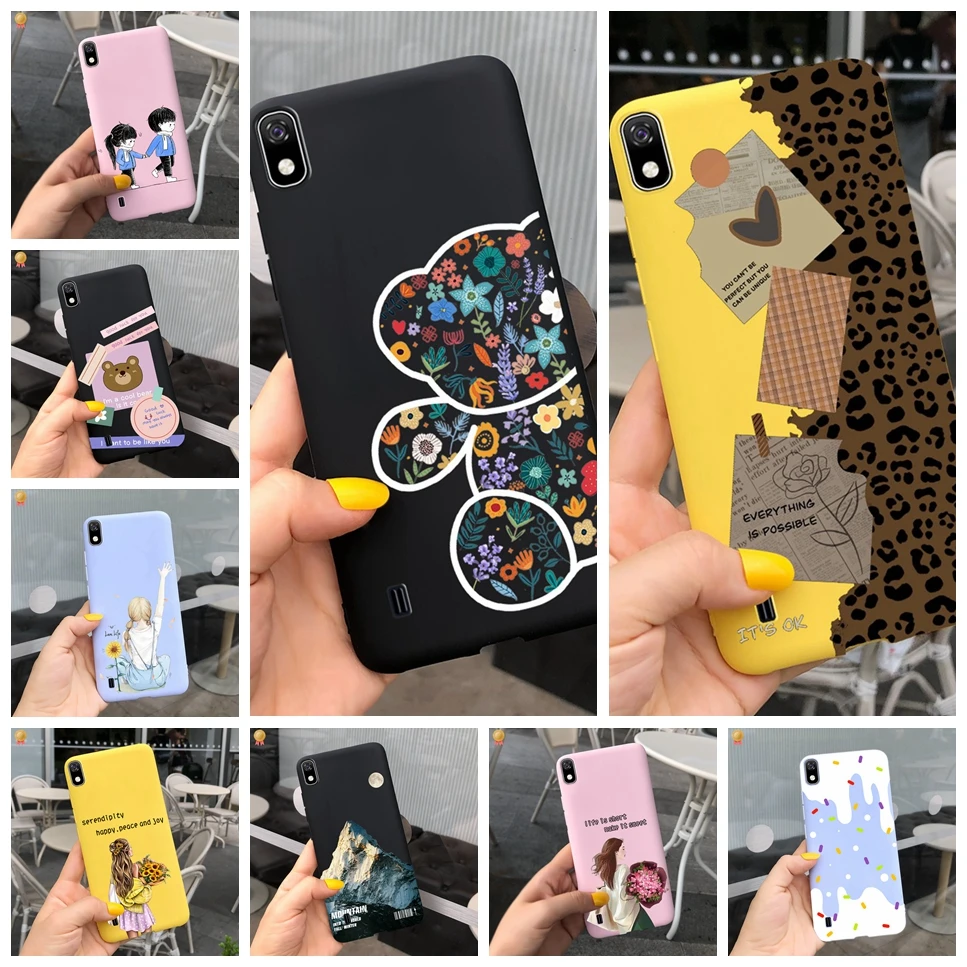 Case For Samsung Galaxy A10 A105F Candy Solid Color Shockproof Soft Silicone Back Cover For Samsung A10S SM-A107F Funda Cases