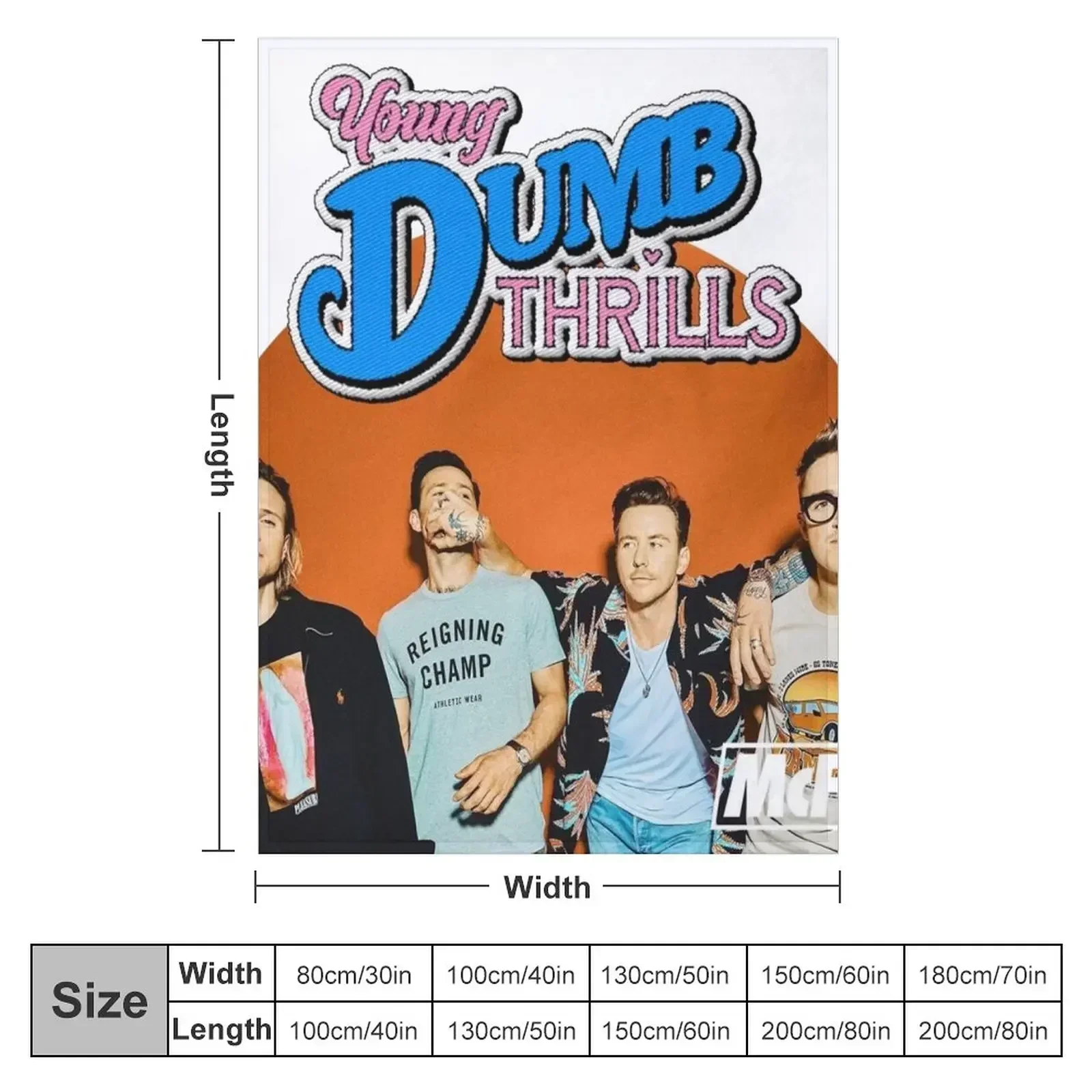 McFly Young Dumb Thrills Throw Blanket Flannel Bed Fashionable warm for winter Blankets For Baby Large Blankets