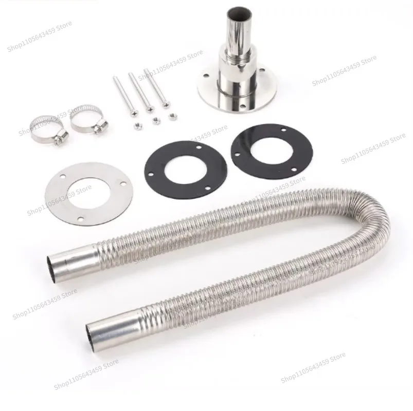 For heater exhaust pipe straight/elbow 24Mm stainless steel 316, universal for air diesel heaters