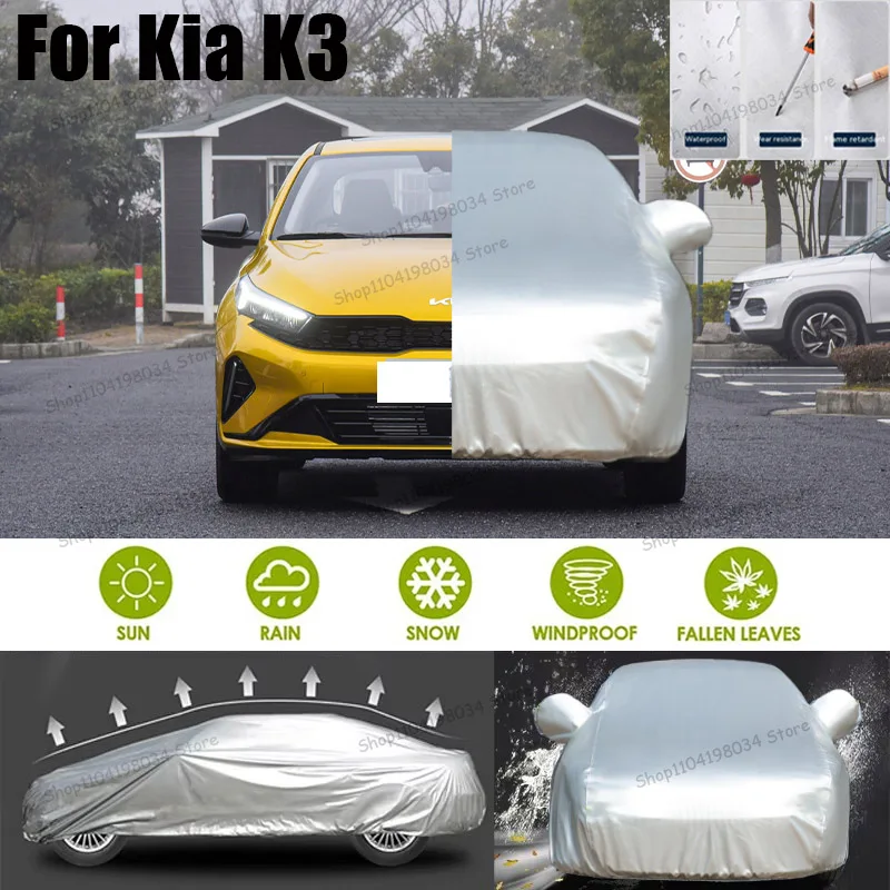 

For Kia K3 Auto parts Anti snow Anti dust Sunscreen Anti-uv Anti peeling paint And Anti Rainwater 210t car cover Car cover