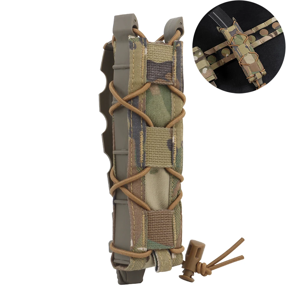 

9mm Pistol Mag Pouch Tactical Extended Submachine Gun Long Single Magazine MOLLE Malice Clip MP5 MP7 UMP45 Airsoft Accessories