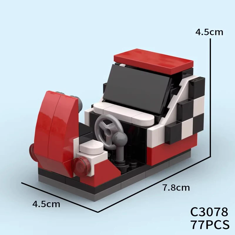 MOC مدينة الكرة والدبابيس ممر ألعاب سباق اللبنات آلة مخلب الرقص الرقص الثورة عرض الشارع الطوب لعب الاطفال هدية #4