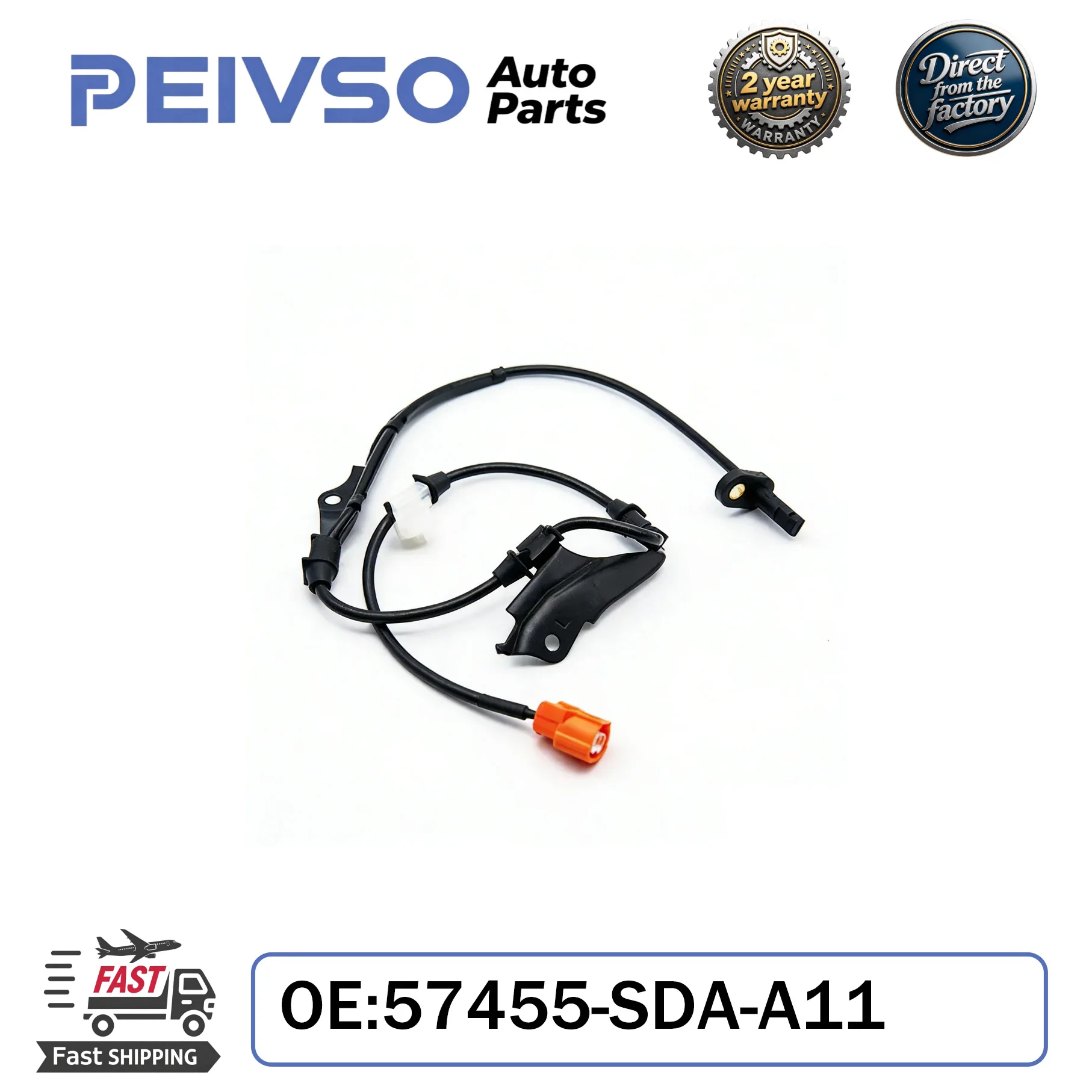 High Quality 57455-SDA-A11 57455SDAA11 Front Left ABS Wheel Speed Sensor For Honda Accord 03-07 Acura TSX 04-08 2.4L 3.0L