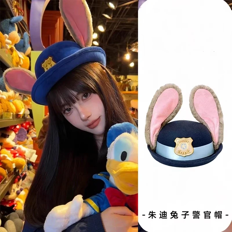 

Disney Zootopia Baseball Cap Cute Cartoon Rabbit Judy Baseball Cap Park Equipment Winter Duck Tongue Ear Muffle Cap Presents