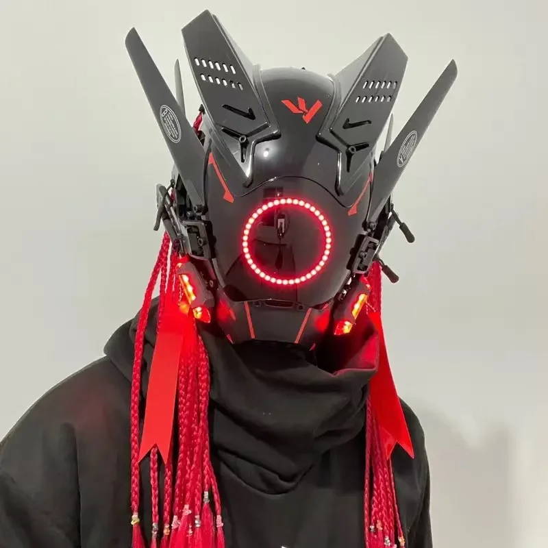 Customized Cyberpunk Helmet with Image Consultation