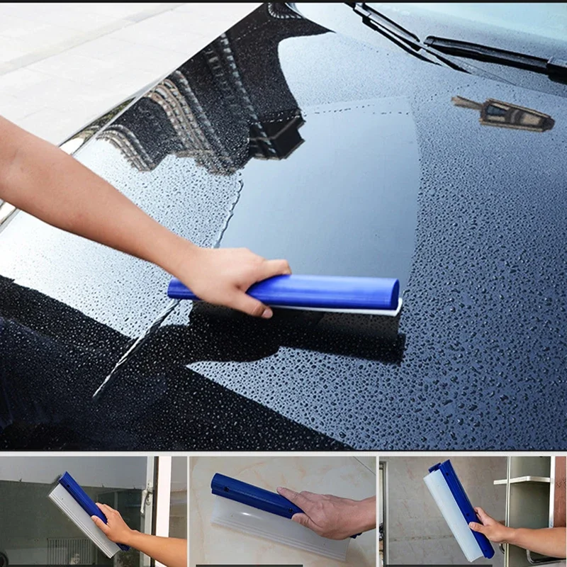 Raspador de silicona para limpieza de ventanas de coche, herramientas de piezas de automóviles, película de limpieza conveniente, raspador de vidrio