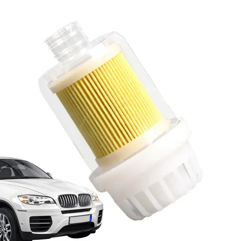 Parking Heater Filter Detachable Engine Heater Air Filter Parking Heater Transparent Yellow Air Intake Filter Silencer Accessory