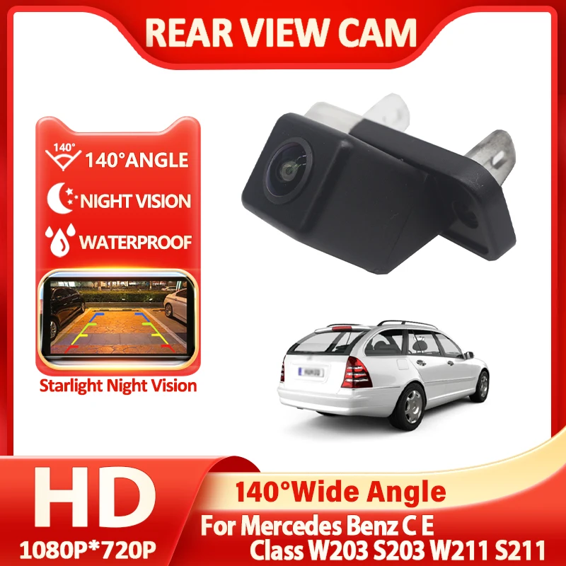 140 Degree 1080P HD CCD Special Vehicle Rear View Camera For Mercedes Benz C E Class W203 S203 W211 S211 Vehicle Parking