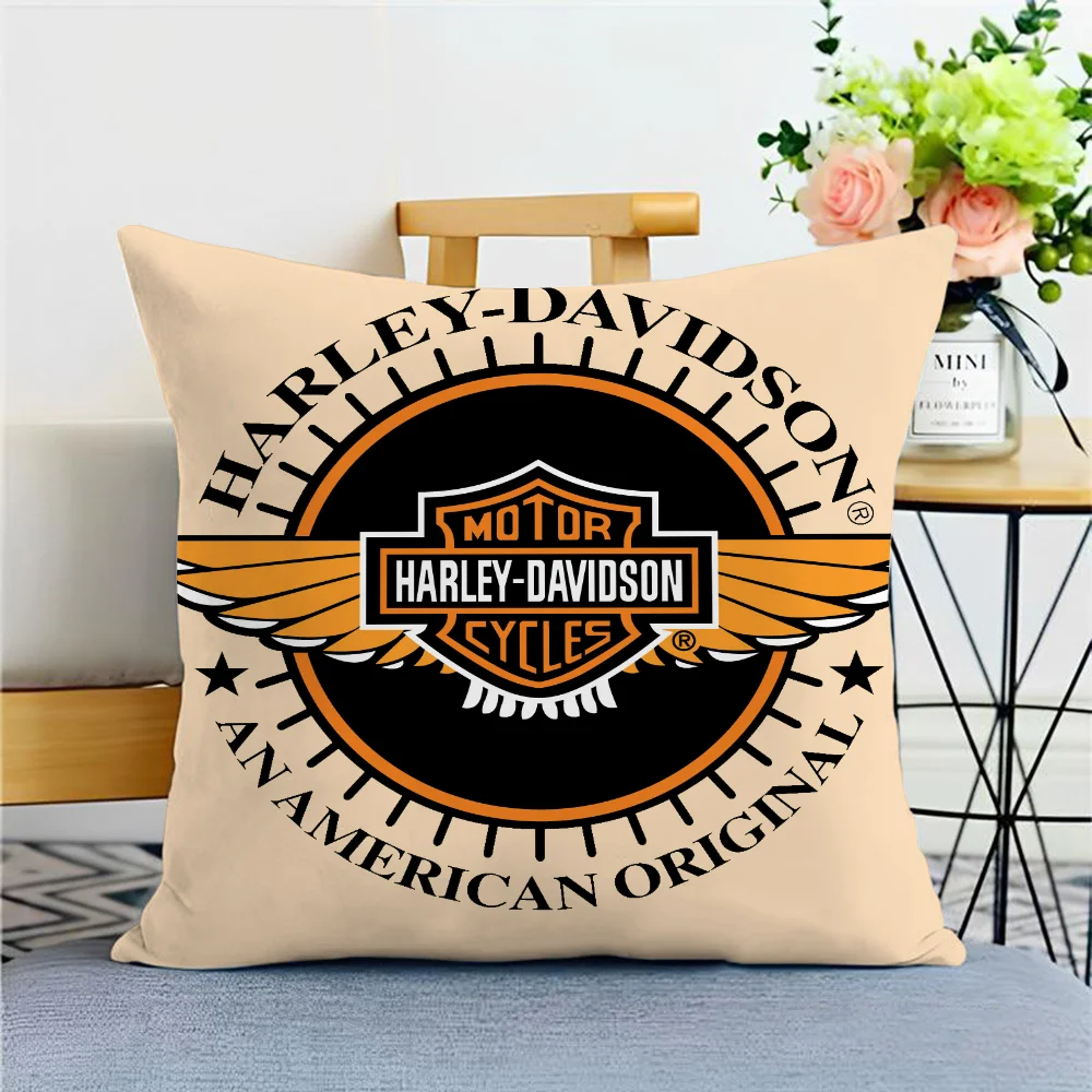 Ornamental Pillow Covers Decorative Luxury Double-sided Printing Cushions for Decorative Sofa H-Harley-DavidsonS Pillows Cover