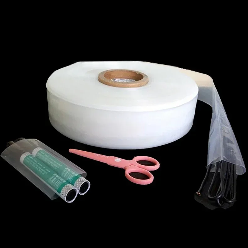 Pe Roll Film Plastic Dust Bag Slender Strip High Pressure Flat Mouth Transparent Mailing Packaging Food Hardware Lamp Tube Toys