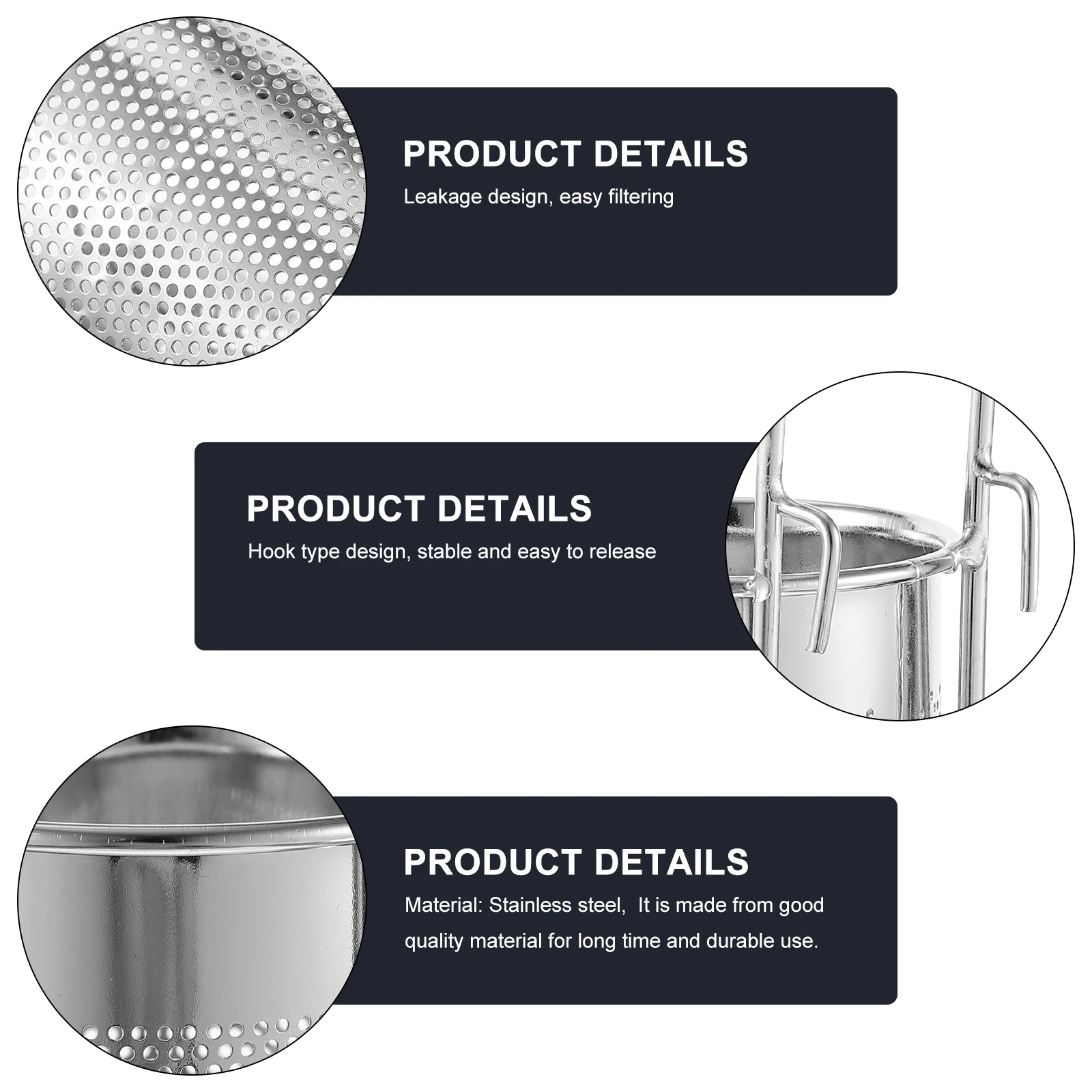 

Stainless Steel Hot Pot Hanging Basket 10CM Straight Handle Easy Clean Filter Screen for Home Restaurant Kitchen Bar Use Hot Pot