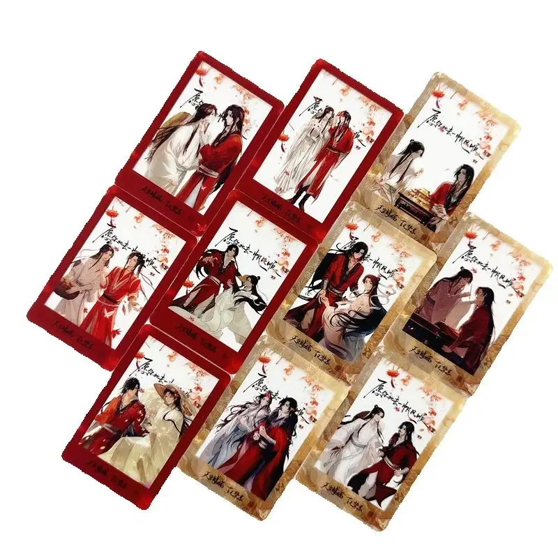 10 Pcs/Set PVC Clear Cards Heaven Officials Blessing 3-Inch Photo Featuring Xie Lian & Hua Cheng - Perfect Gift