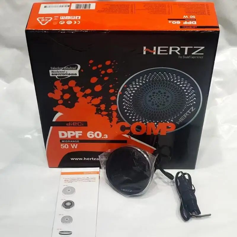 Free Shipping 1PC HERTZ DPF 60.3 5MIDRANDE 50W Car Speaker DWR SURROUND COMP-COAX SY Manufactured by elettomedia Made In ltaly