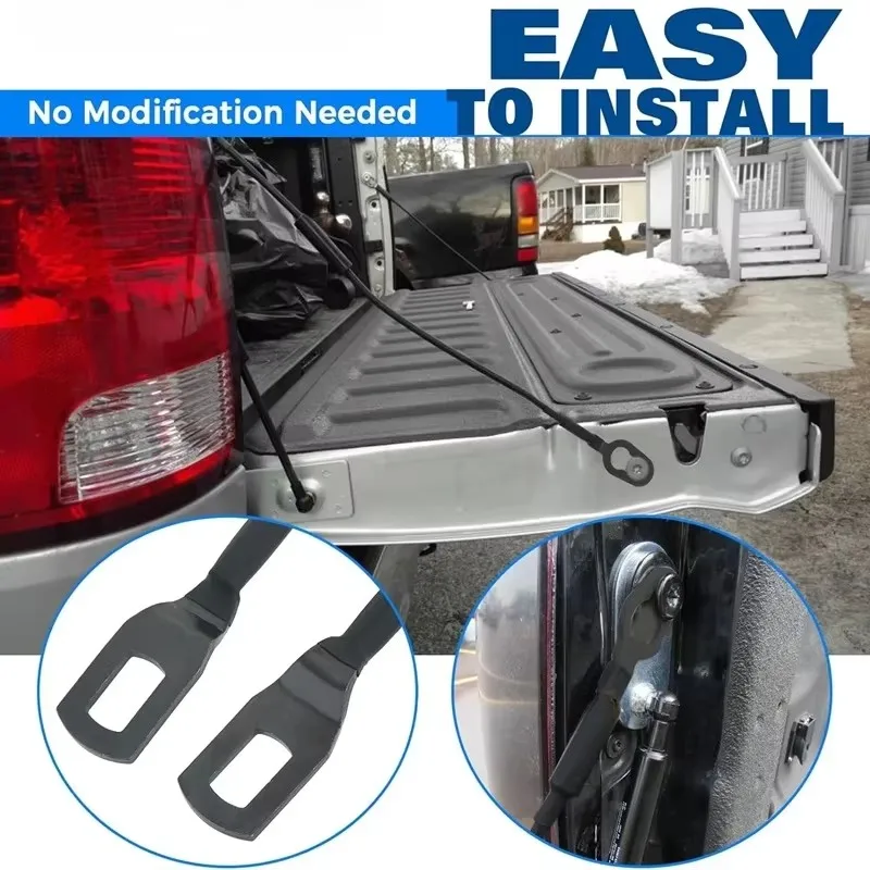 For Toyota Tacoma 1995-2004 65770-04030/0C020 1 Pair Black Car Rear Tailgate Cables Lift Gate Support Strap Hinge Bushing Insert