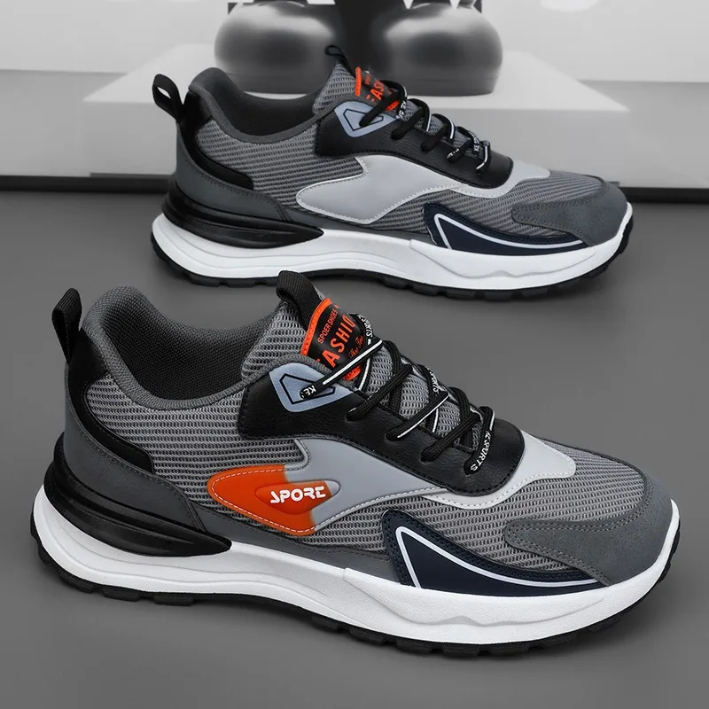 

Модные Универсальные мужские теннисные туфли, модные легкие дышащие кроссовки на платформе, Мужская Баскетбольная обувь, эластичные кроссовки