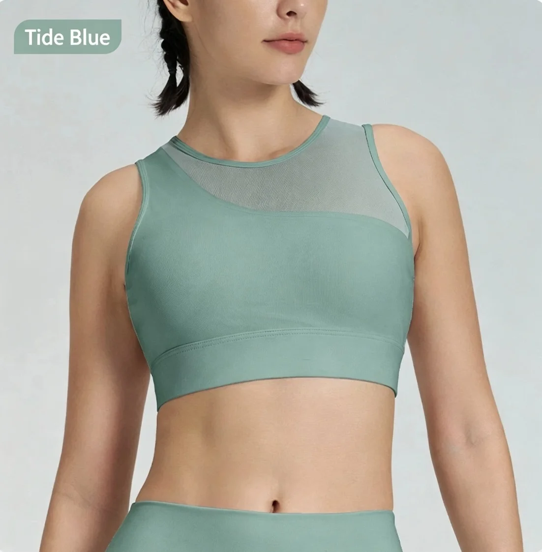 Women 2 Piece Tennis Outfits Mesh Spliced Sports Bra High Waist Pleated Skirt Shorts Pocket Workout Yoga Sets Gym Activewear
