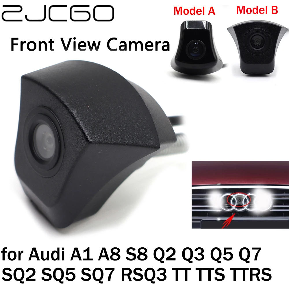 ZJCGO Car Front View LOGO Parking Camera AHD 1080P Night Vision for Audi A1 A8 S8 Q2 Q3 Q5 Q7 SQ2 SQ5 SQ7 RSQ3 TT TTS TTRS