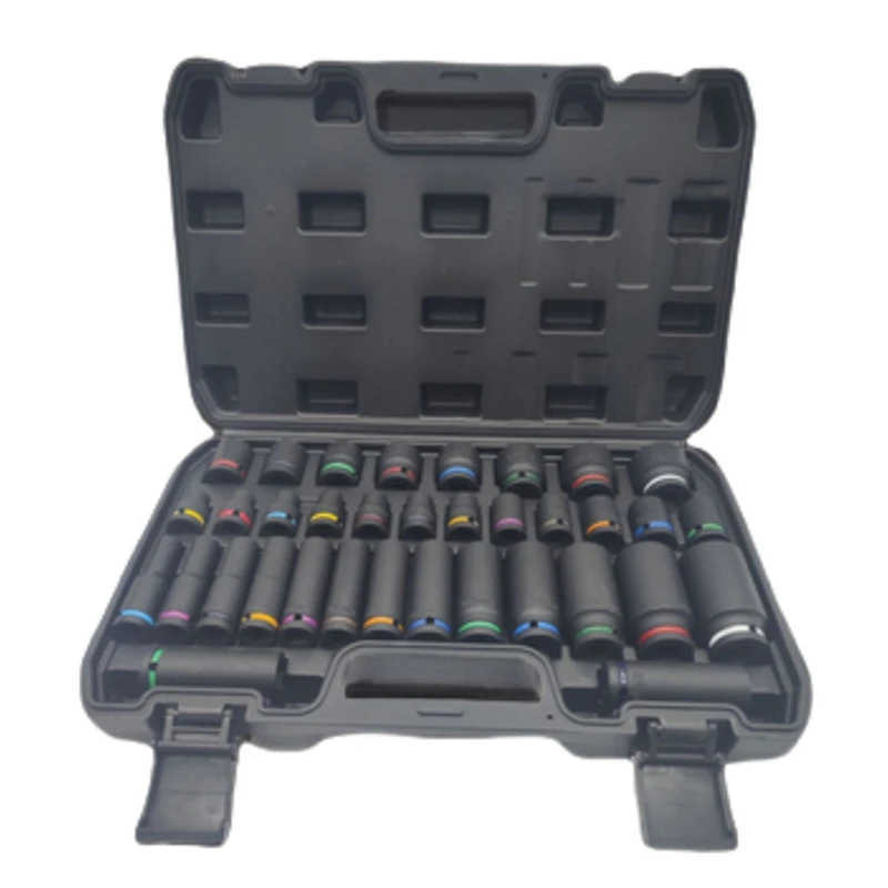 

B03C-Impact Hex Bit Socket Car Repair Sleeve Tool Socket Group Maintenance Short Socket Hexagon Screwdriver