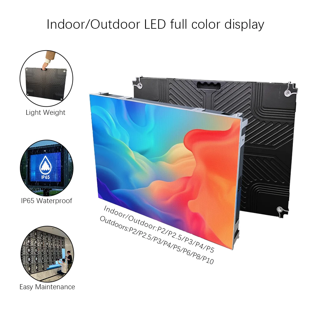 P2 Indoor LED Video Display Screen for Retail Stores Shopping Malls OEM Welcome Display Movie Theater Text Animation SDK