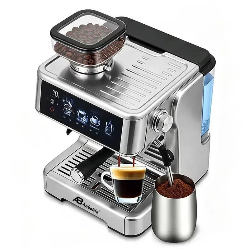 Anbolife Ese Pod Semi-automatic Stainless Steel Body Italian Coffee Machine Manufacturer Wholesale OEM PID temperature