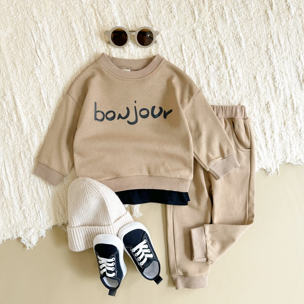 0-4Years Toddler Newborn Infant Baby Boy Girl Clothes Sets Letter Long Sleeve Tops Pants Casual Outfits Tracksuit Clothing