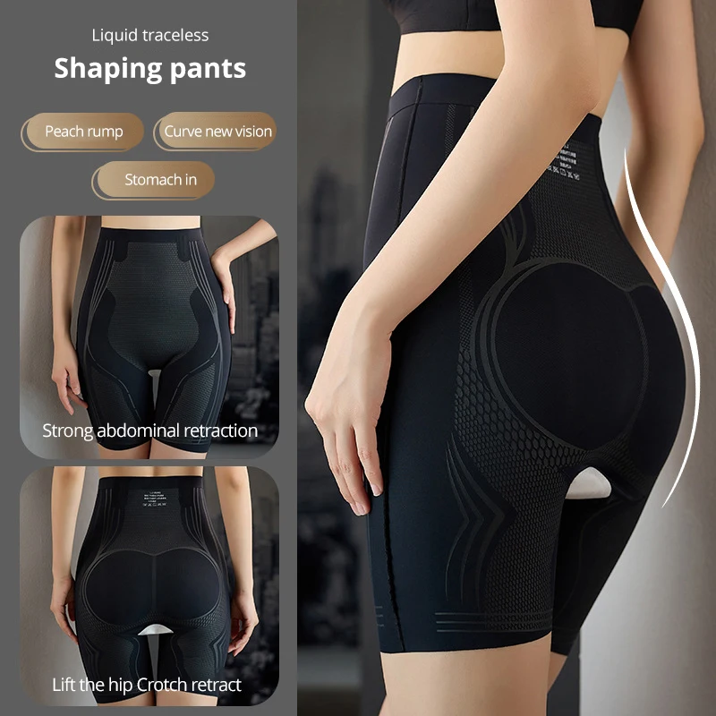 Flarixa Shapewear for Women High Waist Tummy Control Pants 5D Liquid Boxer Shorts Postpartum Belly Slimming Panties Body Shaper