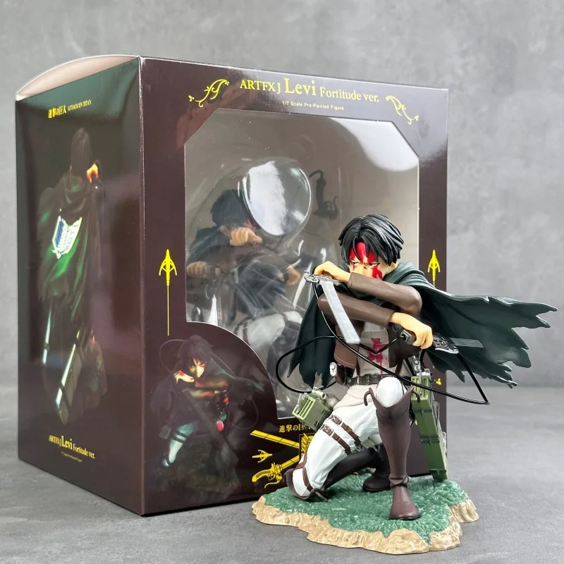 15-センチメートル進撃の巨人アニメフィギュアリヴァイアッカーマンアクションフィギュアイェーガーエレンミカサアッカーマン置物-pvc-コレクションモデルおもちゃ