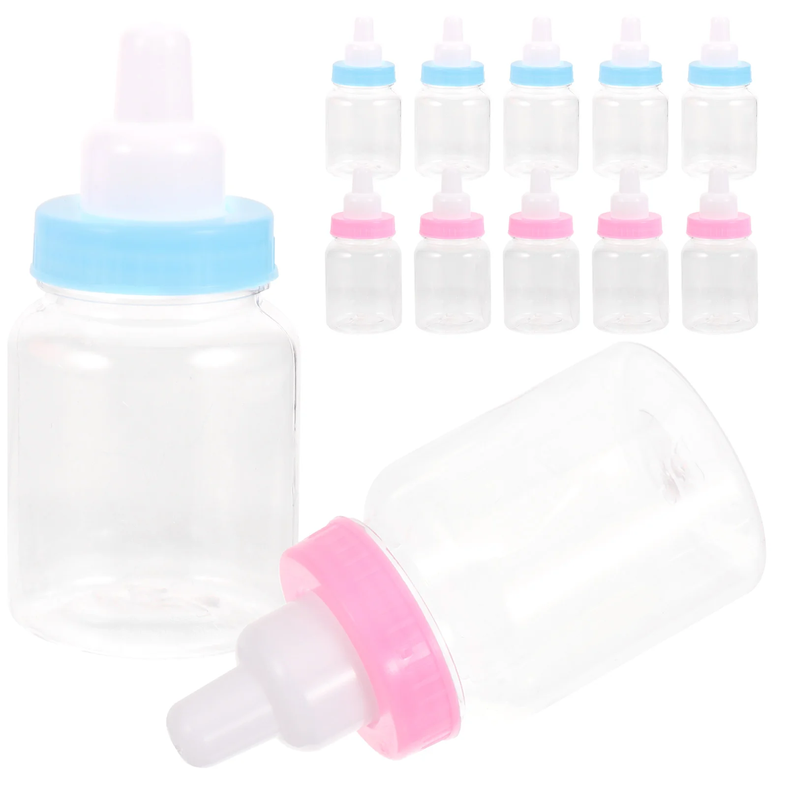 12 Pcs Candy Bottle Decorative Feeding Bottles Candy Storage Gift Box Baby Baby Shower Bottle Favors