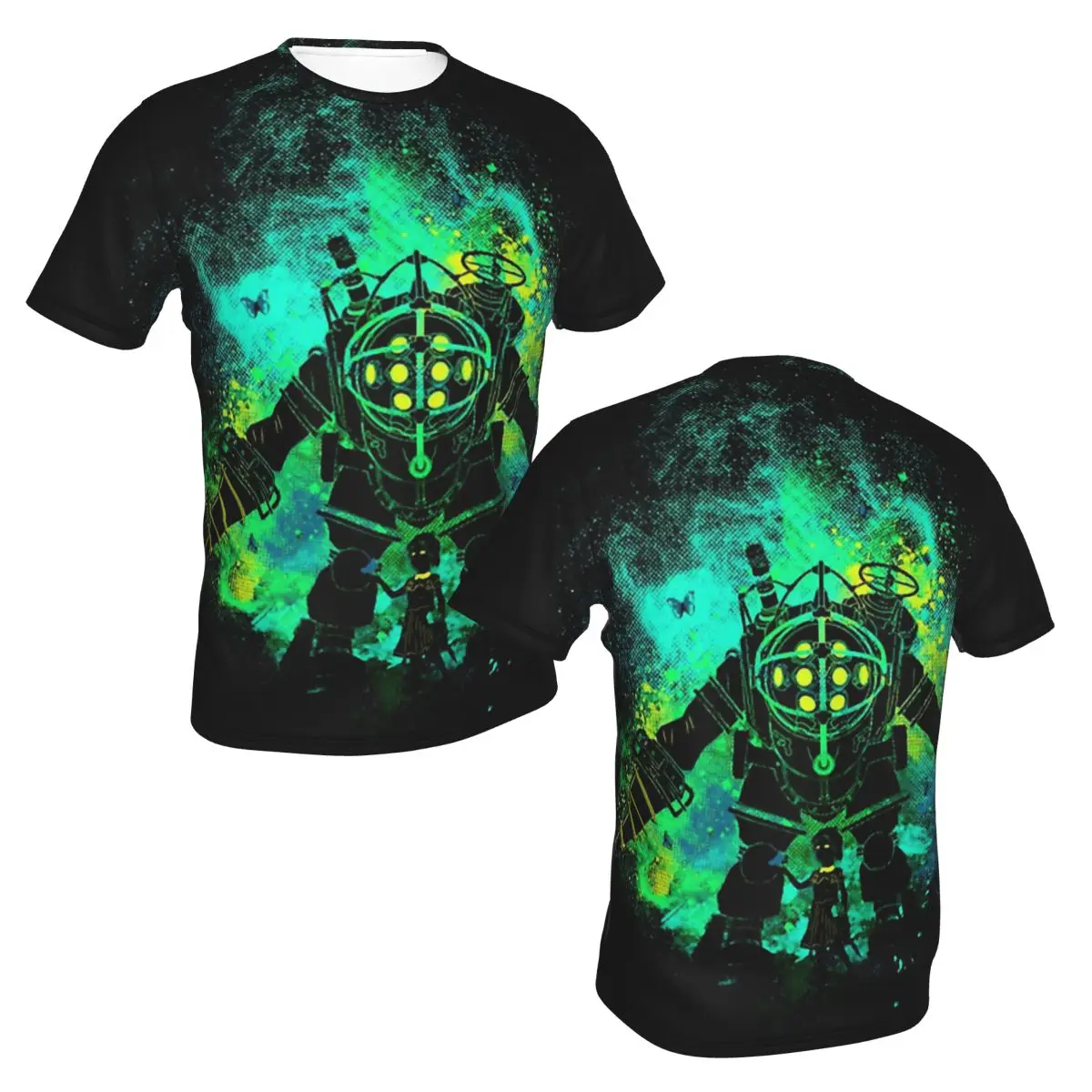 My Protector O Neck Polyester TShirt Bioshock Jack Game Original Thin T Shirt Men Tops New Design