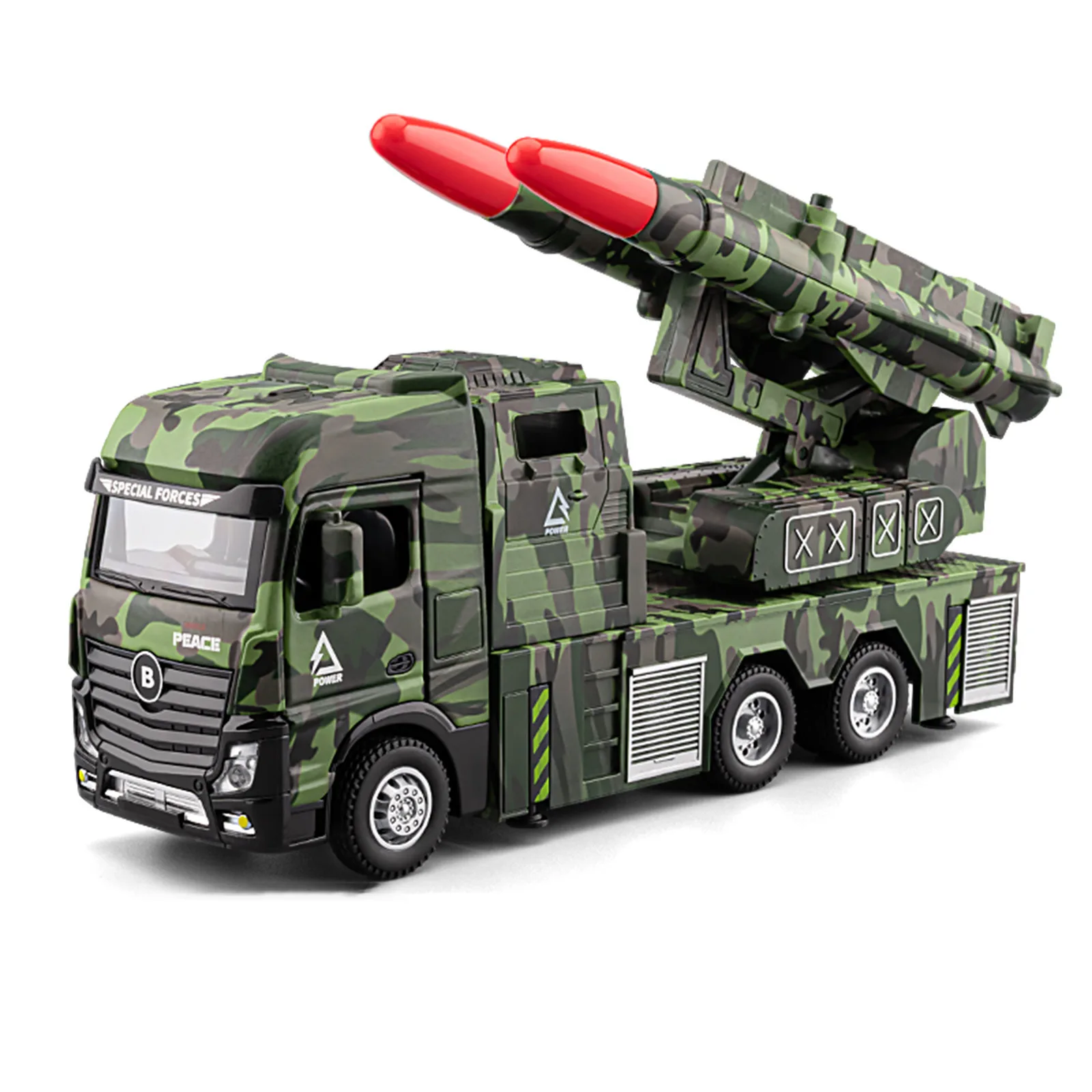 1: 50 alloy pull back missile transport vehicle model,simulation armored vehicle toy,military style car toy,wholesale