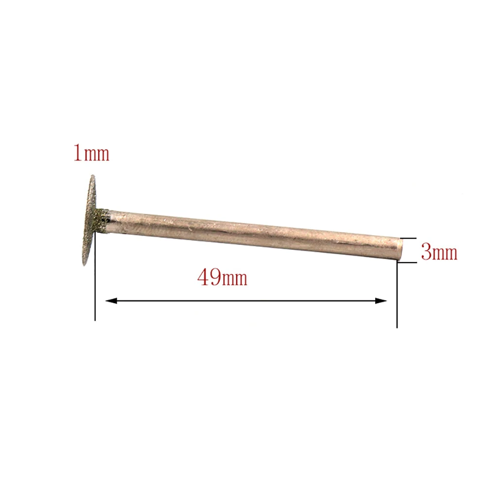 Diamond Grinding Burr 2.35/3mm Shank Needle Point Engraving Carving Polishing Jade Stone Drill Bit for Dremel Rotary