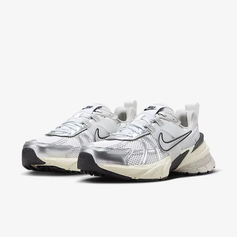 Nike Low-Top Running Shoes Fashion Bright Colors Comfortable Breathable for Casual City Commuting Silver  FD0736-100