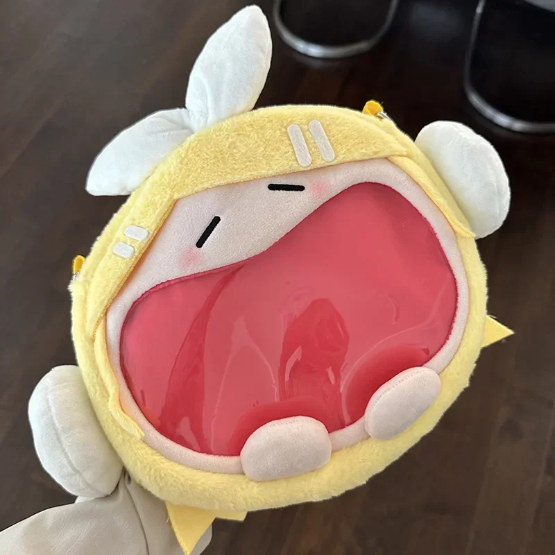 Meow Plush Ita Bag Cute Anime Kagamine Rin Kagamine Len Soft Crossbody Bag Transparent Display For Anime Fans Outdoor Daily Use