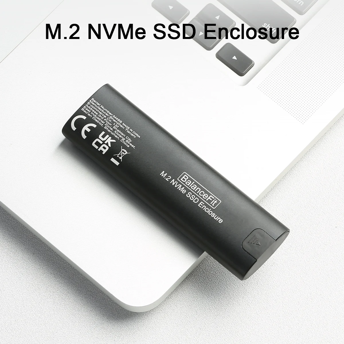 

M.2 NVMe SSD Enclosure, USB 3.1 Gen 2 to NVME M-Key/(B+M) Key Solid State Drive External Case, for 2230/2242 /2260/2280 SSDs