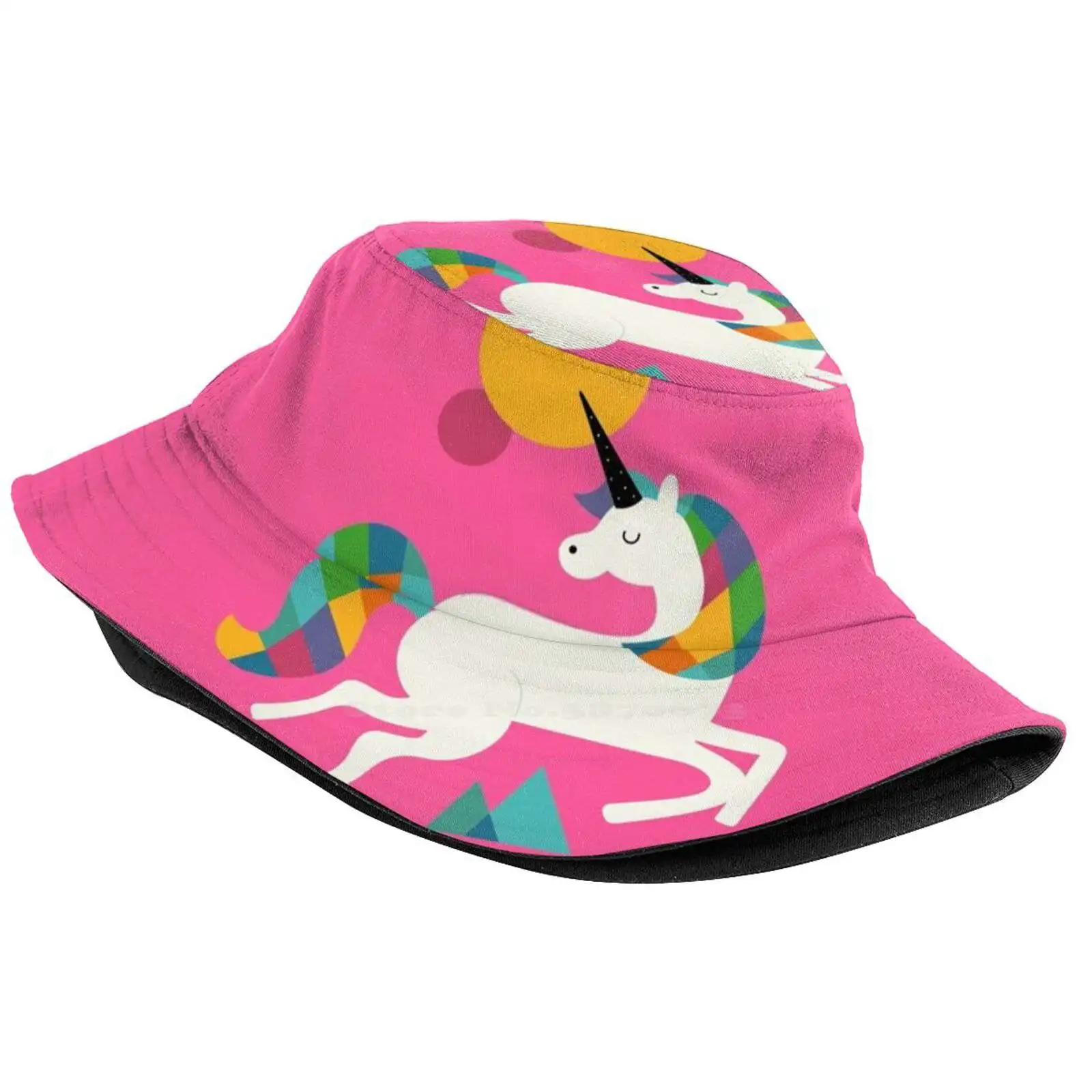 To Be A Unicorn Unisex Summer Outdoor Sunscreen Hat Cap Unicorn Unique Different Courage Fantasy Dreams Universe Rainbow Cute