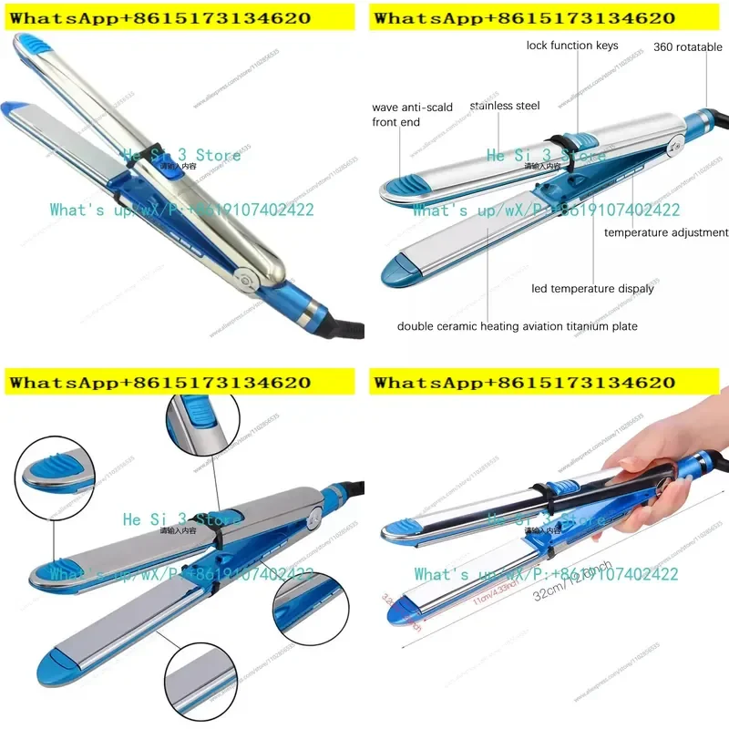Achieve quality results at home with this versatile stainless steel hair styling tool. Designed for both straightening