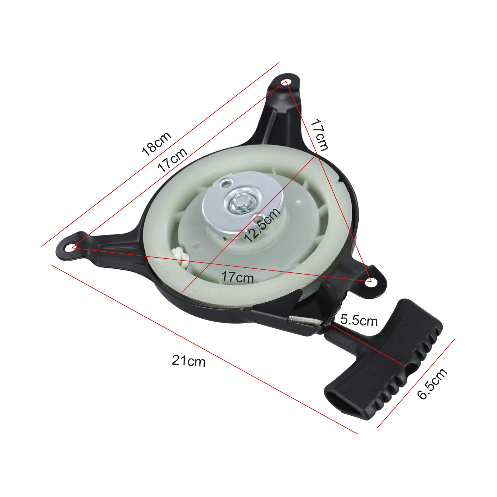 Recoil Pull Start Starter for Honda GXV120 GXV140 GXV160 HRU195 HRU215 Lawn Mower Engines With Standard Dimensions