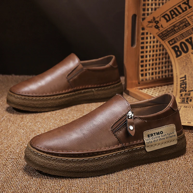 

Мужские белые мужские лоферы, мокасины, офисная официальная обувь на плоской подошве, уличная обувь без шнуровки для мужчин, кожаная обувь ручной работы, роскошная повседневная обувь