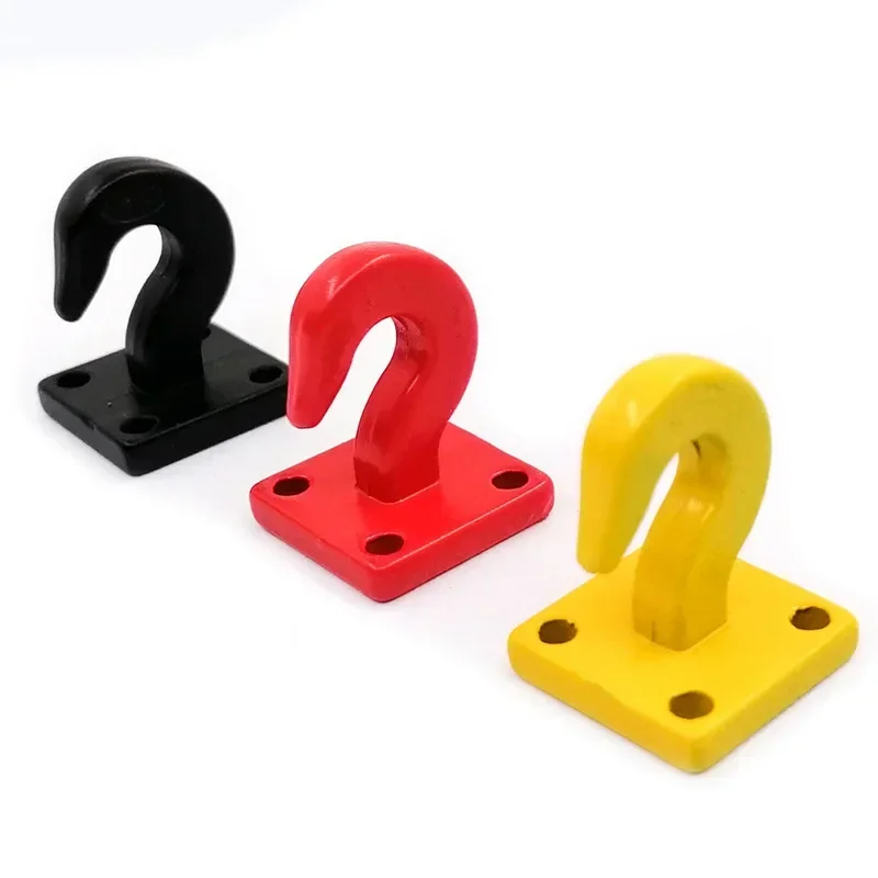 Amortecedor de metal d-ring vermelho reboque corrente gancho manilhas 2 peças para 1/10 rc rastreador carro TRX-4 axial scx10 90046 d90 cc01 d110