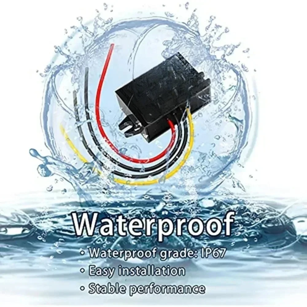 15V-100v 24v 36v 48v 60v 72v to 12v Step Down Buck 1A-5A 12v Voltage Regulator DC DC Converter Reducer for Golf Cart Car Device