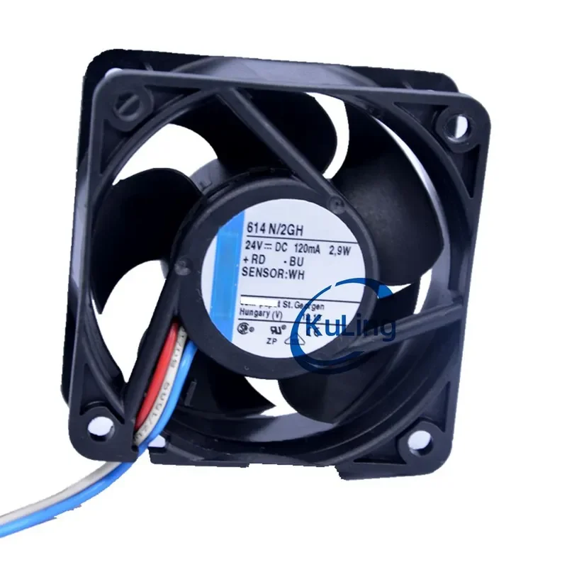 for 614N/2H 614N/2GH 614H/2N 614N/2N 24V 88mA 1.5W 2.1W Imported DC Axial Fan