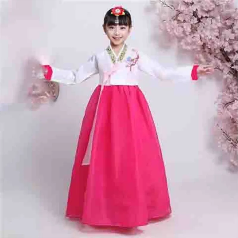2025 New Children's Hanbok Girls' Traditional Korean Dance Costume Performance Costume Creative Photography Costume LI084