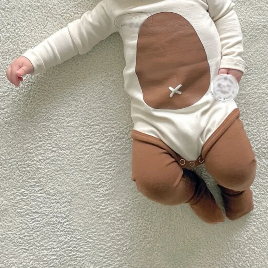 9407 ropa de una pieza para bebé, mono de otoño con mono de plátano, ropa de escalada de algodón puro para recién nacido, monos para bebé (niño o niña)