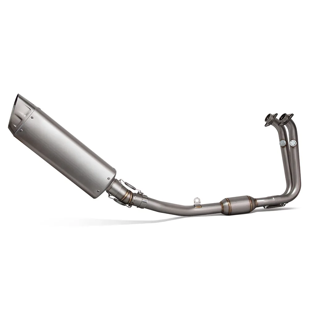 

STLFFor CFMOTOs 450SR 450 SR Motorcycle Exhaust Full System Stainless Front Middle Pipe Manifold M12 Muffler with Weldable Hang