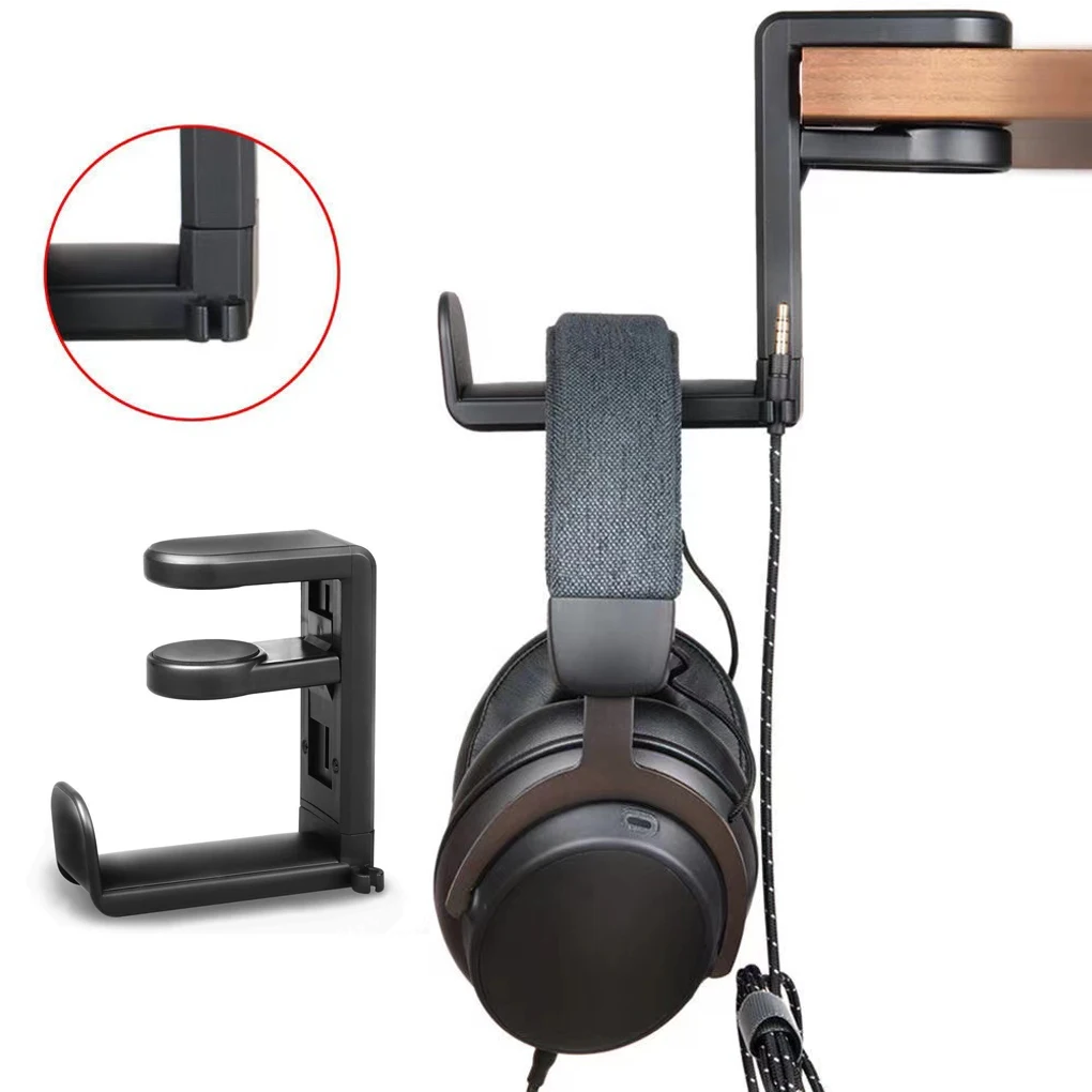 Soporte de mesa para auriculares, organización, juego de ordenador, soporte para auriculares, barra de plástico, soporte de exhibición para auriculares, pieza organizadora