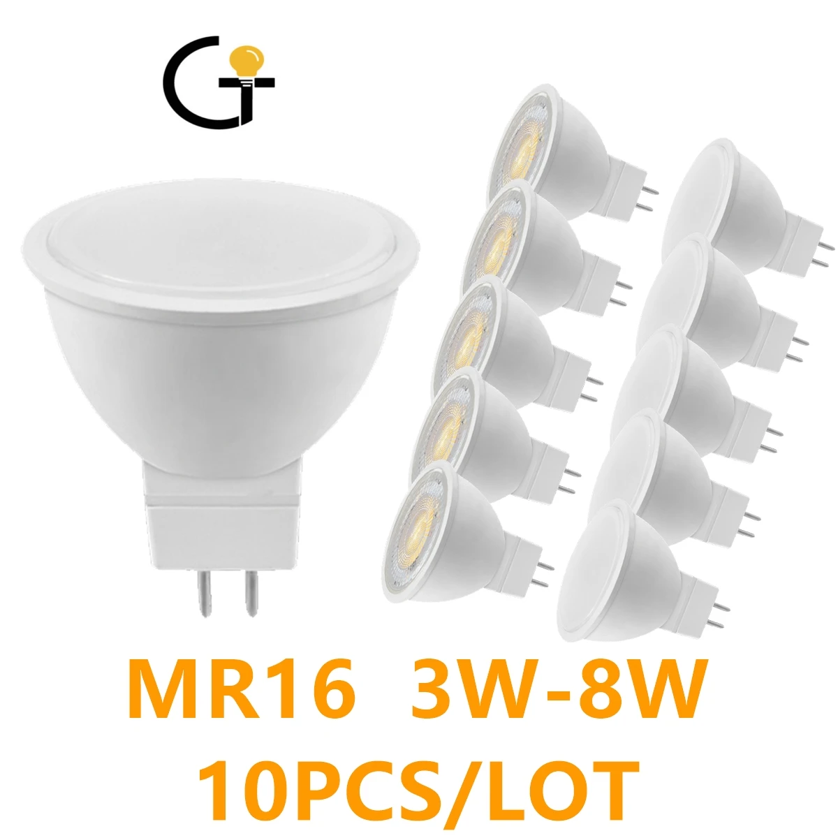 

MR16 GU5.3 LED Spotlight 3W-8W 220V AC110V AC/DC12V Beam Angle 38/120 Degree for home Energy Saving indoor Light Bulb for Table