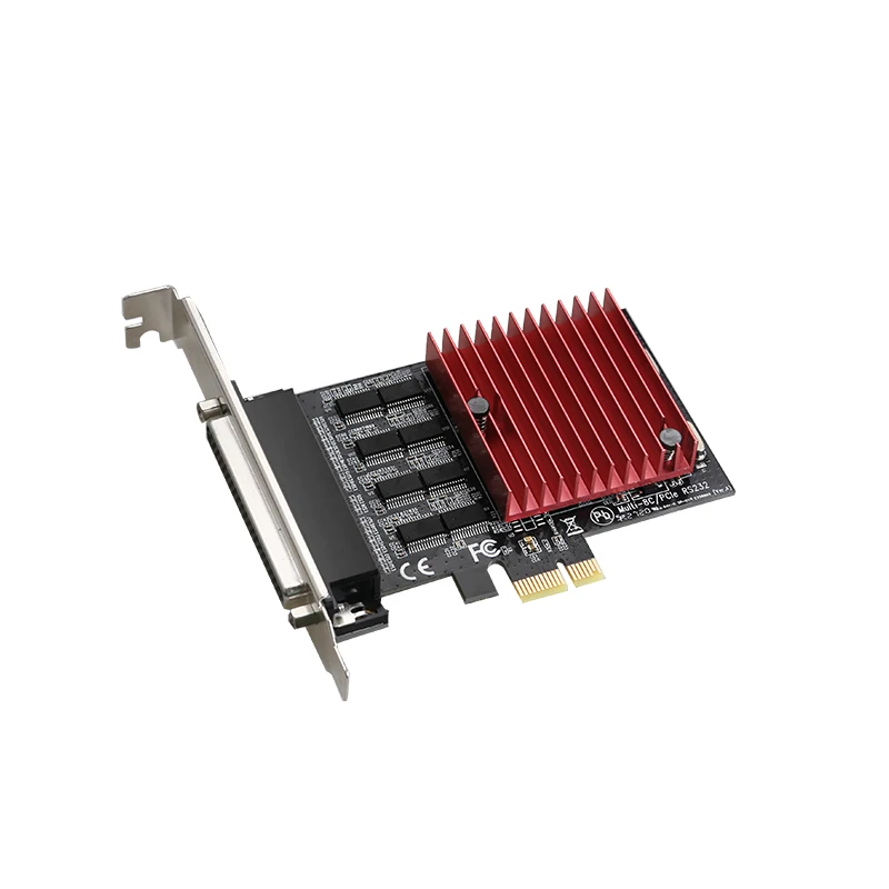 

Карта расширения PCIe1X на 8 последовательных портов RS232 PCI Express 8 последовательных карт PCI Express DB-9